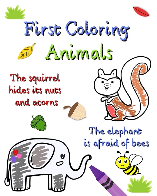 Front cover_First Coloring Animals