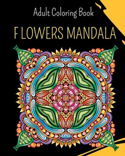 Front cover_MANDALA Flowers - Adult Coloring Book