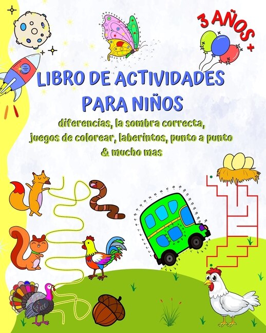 Front cover_Libro de Actividades para Niños 3 Años+