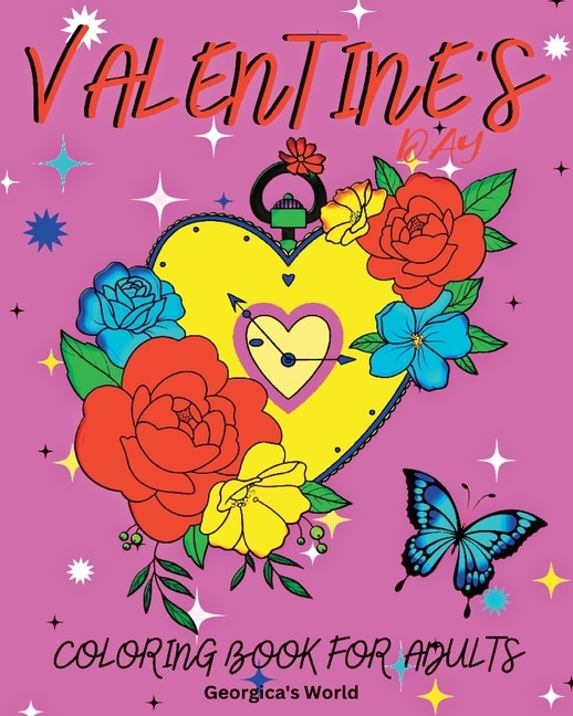 Front cover_Valentine's Day Coloring Book for Adults