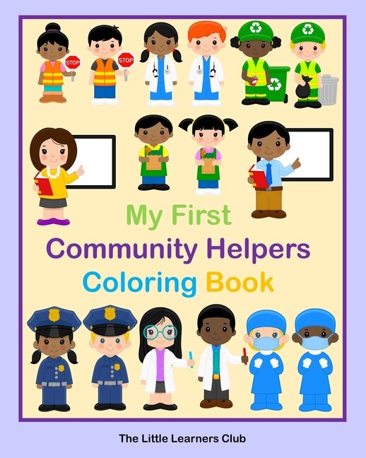 Front cover_My First Community Helpers Coloring Book
