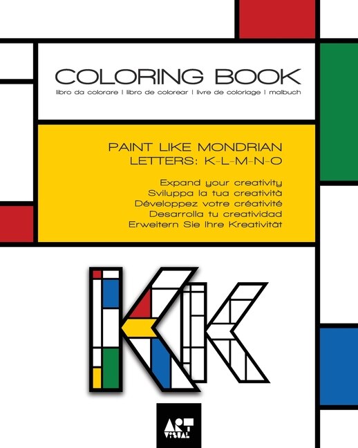 Couverture_Coloring Book - Alphabet Mondrian Style