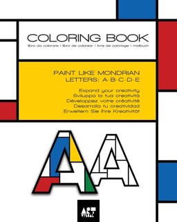 Front cover_Coloring Book - Alphabet Mondrian Style