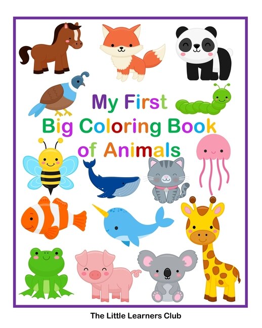 Front cover_My First Big Coloring Book of Animals