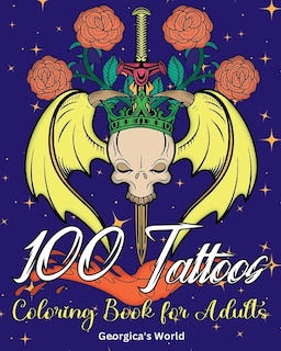 Couverture_100 Tattoos Coloring Book for Adults