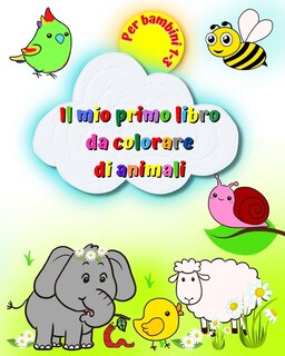 Couverture_Il mio primo libro da colorare di animali, per bambini 1-3