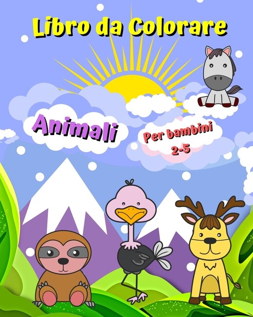 Front cover_Libro da Colorare Animali per bambini 2-5