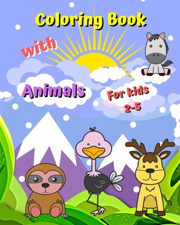 Front cover_Coloring Book with Animals for kids 2-5