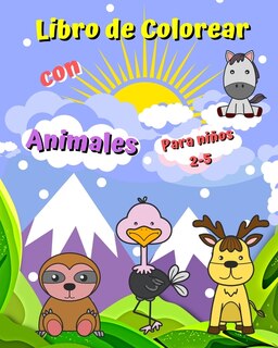 Front cover_Libro de Colorear con Animales para niños 2-5
