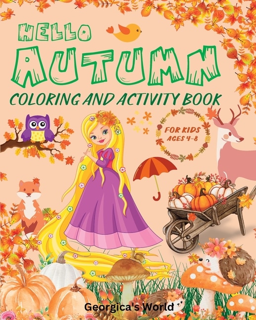 Couverture_Hello Autumn Coloring and Activity Book For Kids Ages 4-8