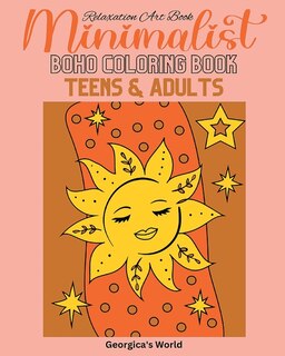 Front cover_Minimalist Boho Coloring Book for Teens and Adults