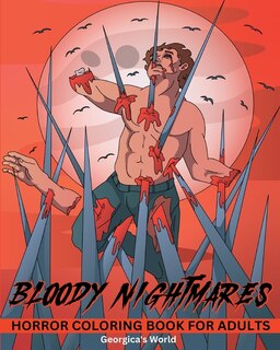 Front cover_Bloody Nightmares Horror Coloring Book for Adults