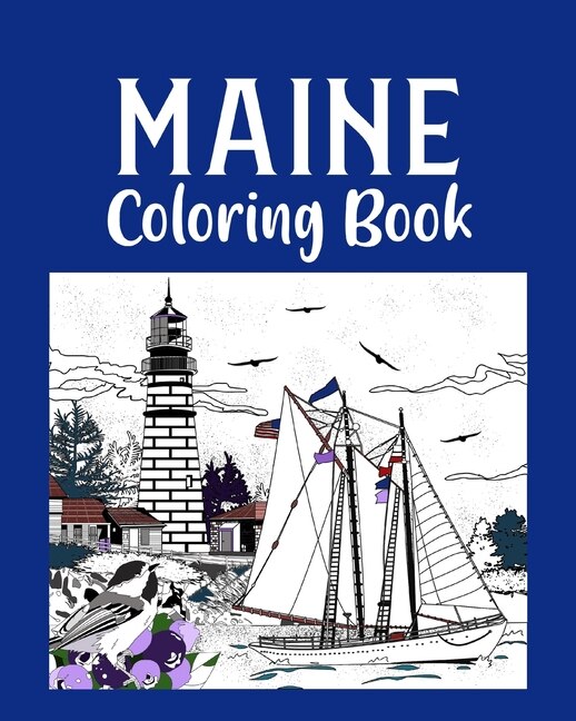 Front cover_Maine Coloring Book