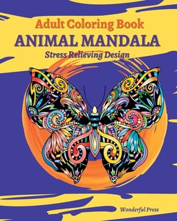 Front cover_ANIMAL MANDALA Adult Coloring Book