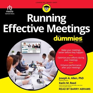 Front cover_Running Effective Meetings For Dummies