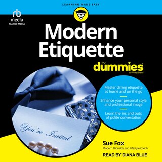 Front cover_Modern Etiquette For Dummies