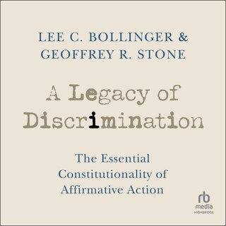 Front cover_A Legacy of Discrimination
