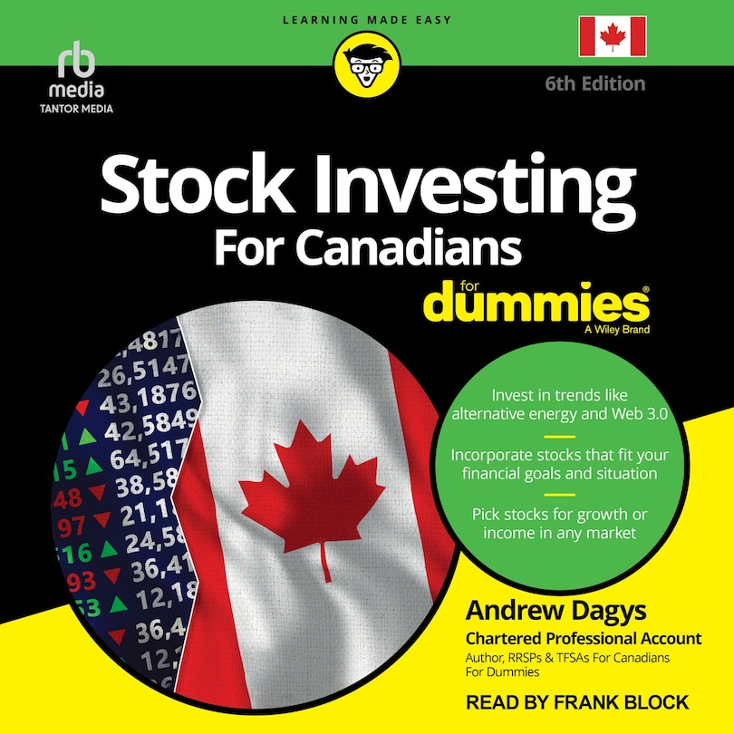 Couverture_Stock Investing For Canadians For Dummies, 6th Edition
