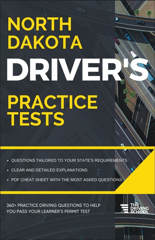 Front cover_North Dakota Driver's Practice Tests