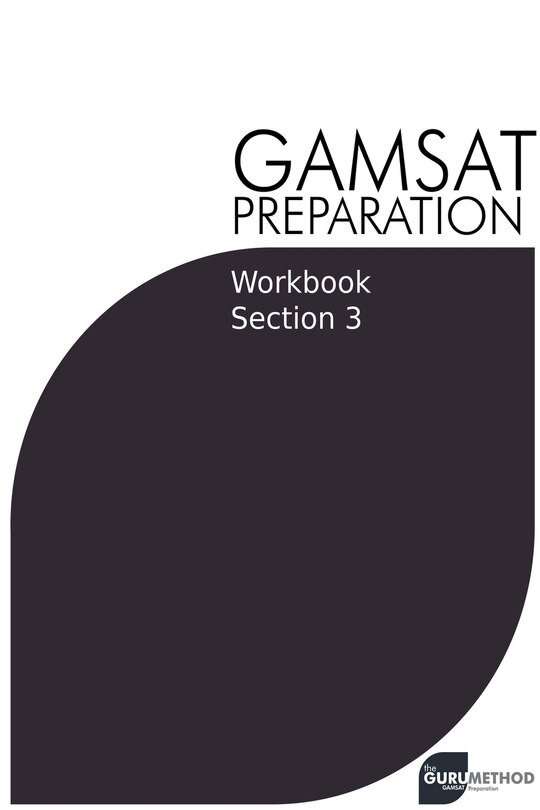 Front cover_GAMSAT Preparation Workbook Section 3