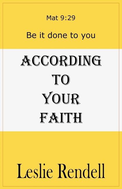 Front cover_According To Your Faith