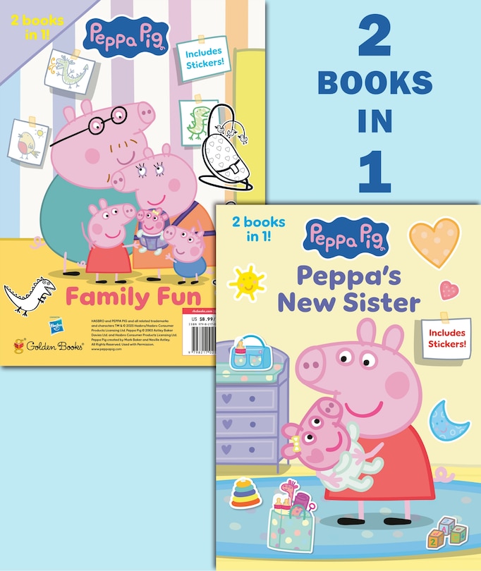Front cover_Peppa's New Sister/Family Fun (Peppa Pig)