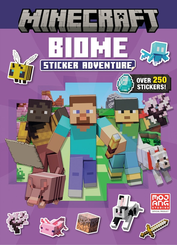 Front cover_Biome Adventures Sticker Book (Minecraft)