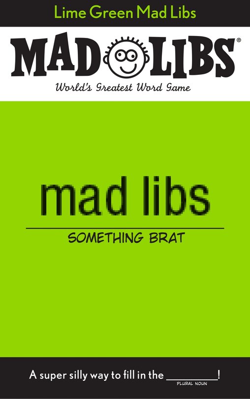 Couverture_Lime Green Mad Libs