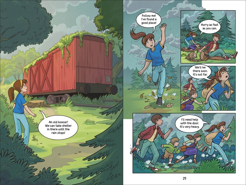 Aper&ccedil;u du contenu_The Boxcar Children Graphic Novel #1: The Boxcar Children