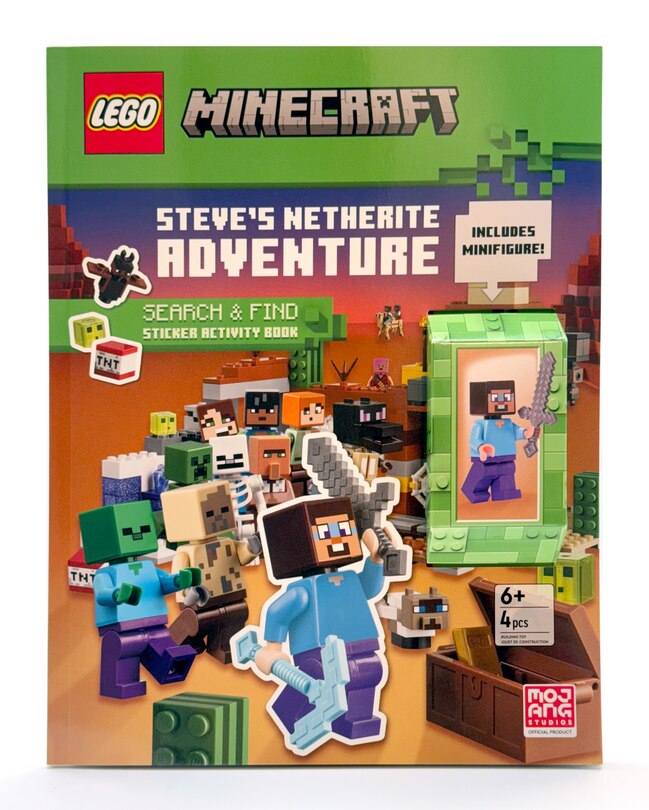 Front cover_Steve's Netherite Adventure (LEGO Minecraft)
