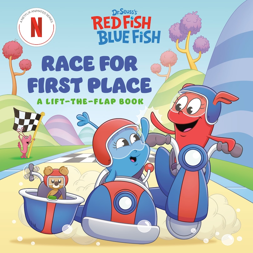Front cover_Race for First Place: A Lift-the-Flap Book (Dr. Seuss's Red Fish, Blue Fish)