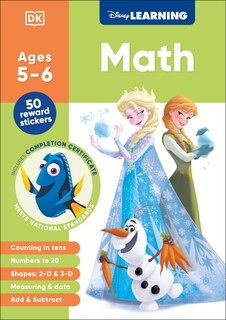 Front cover_Disney Learning Math (Ages 5-6)