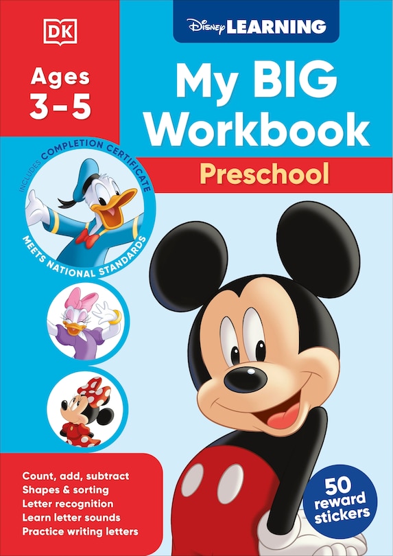 Front cover_Disney Learning Big Workbook Preschool