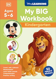Front cover_Disney Learning Big Workbook Kindergarten