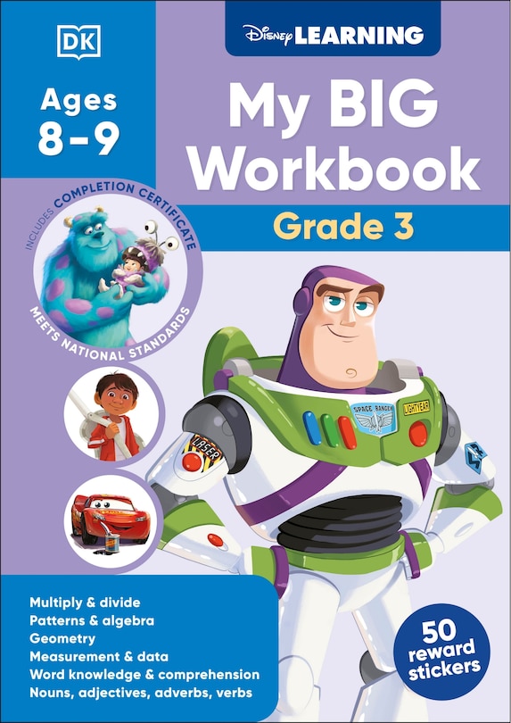 Couverture_Disney Learning Big Workbook Grade 3