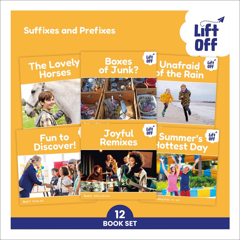 Front cover_Phonic Books Lift Off Readers Suffixes and Prefixes