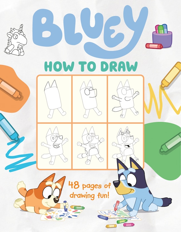 Front cover_Bluey: How to Draw