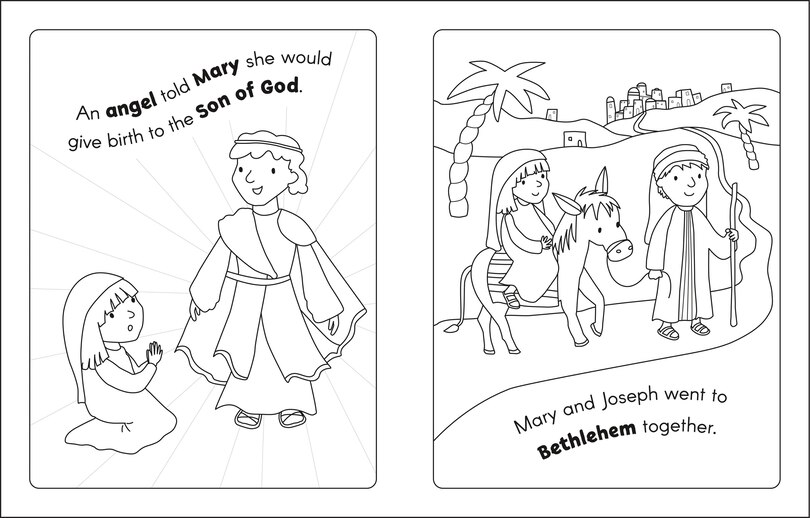 Aper&ccedil;u du contenu_Color My Bible Stories: Nativity