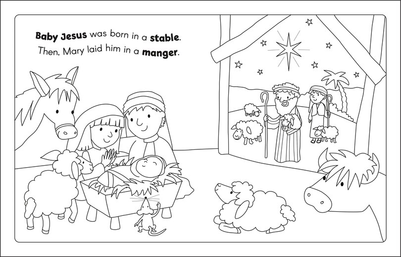 Aper&ccedil;u du contenu 3_Color My Bible Stories: Nativity