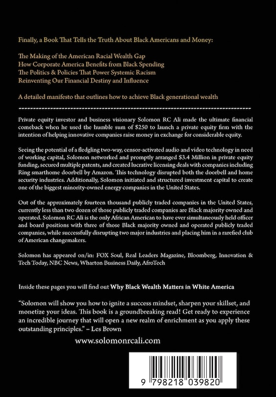 Couverture_Why Black Wealth Matters in White America