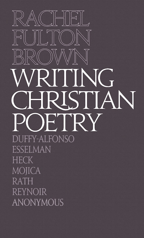 Front cover_Writing Christian Poetry