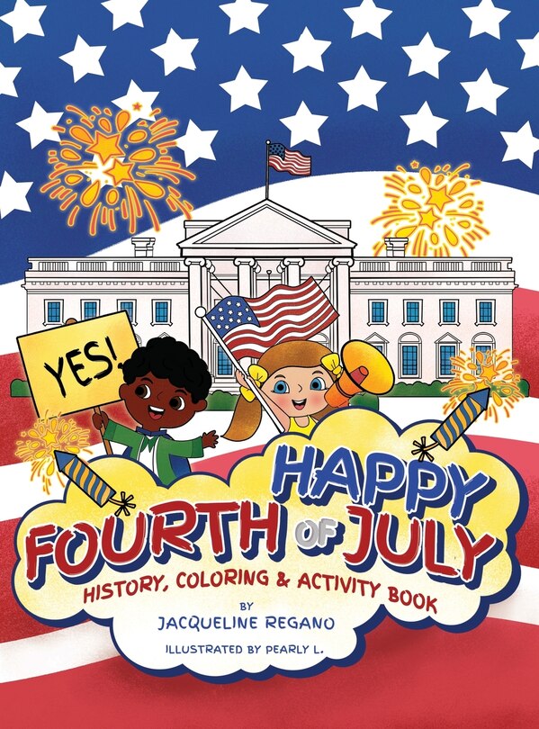 Front cover_Happy Fourth of July History, Coloring, & Activity Book