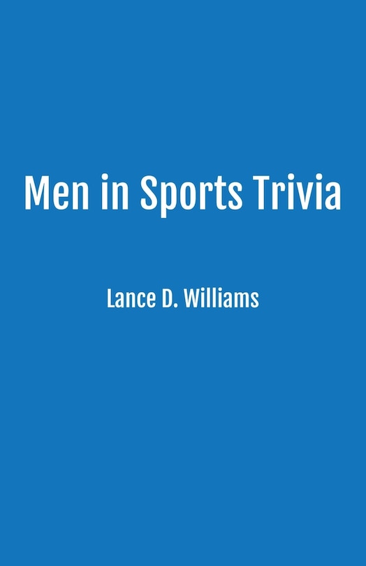 Front cover_Men in Sports Trivia