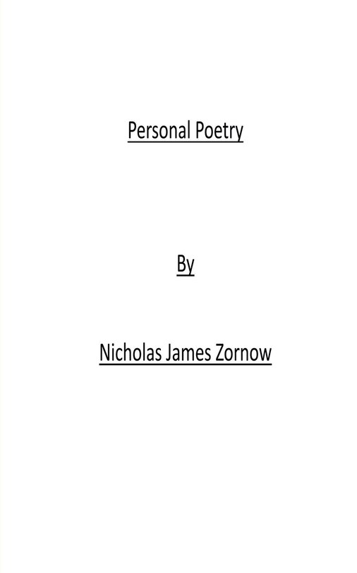 Front cover_Personal Poetry