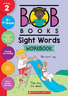 Front cover_Bob Books - Sight Words Workbook | Phonics, Writing Practice, Ages 4 and up, Kindergarten, First Grade (Stage 2: Emerging Reader)