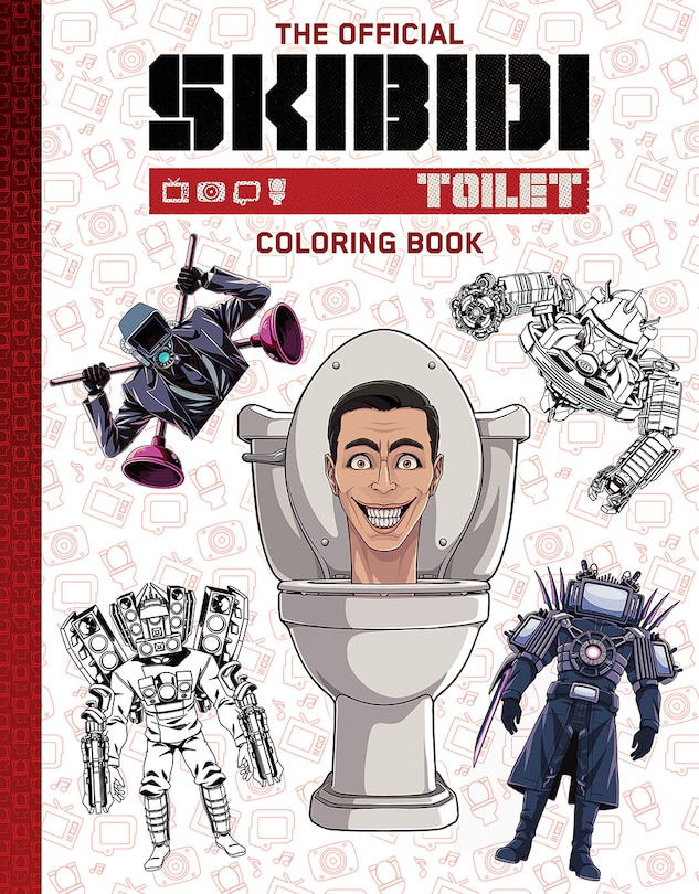 Front cover_The Official Skibidi Toilet Coloring Book (Stocking Stuffer)