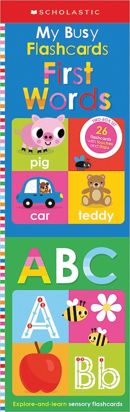 Front cover_My Busy Flash Cards First Words: Scholastic Early Learners