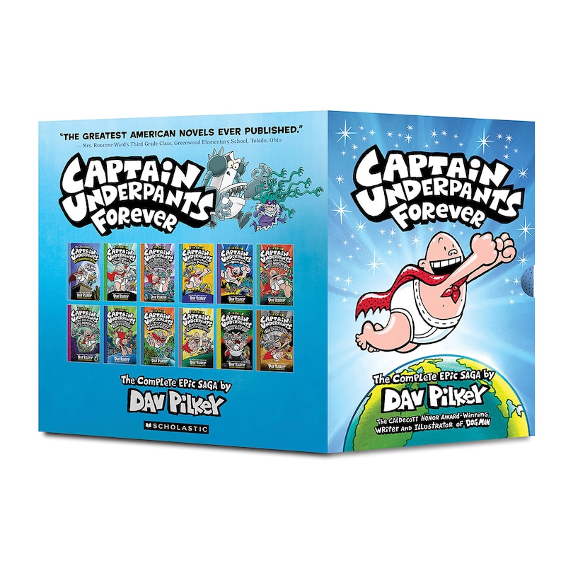 Couverture_Captain Underpants Forever (Captain Underpants #1-12 Full-Color Boxed Set): From the Creator of Dog Man