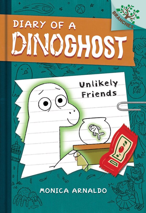Front cover_Unlikely Friends: A Branches Book (Diary of a Dinoghost #1)