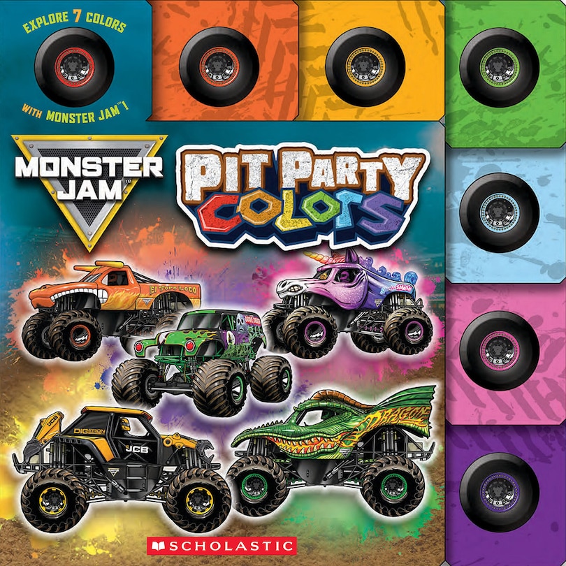 Front cover_Pit Party Colors (Monster Jam Interactive Board Book with Tabs)